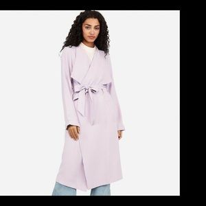 Express light purple trench coat